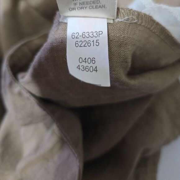 J. Jill 100% Linen Wide Leg Slacks 12P - Picture 5 of 6